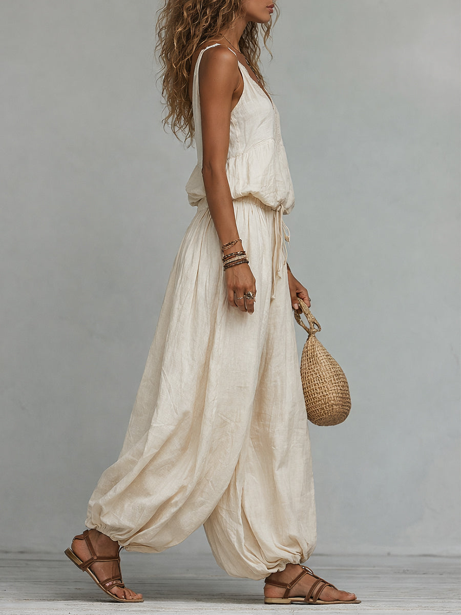 Thaïs | Ensemble Élégant à Pantalon Large